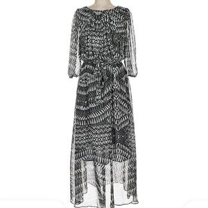 Coldwatercreek Black and White Patterned Dress